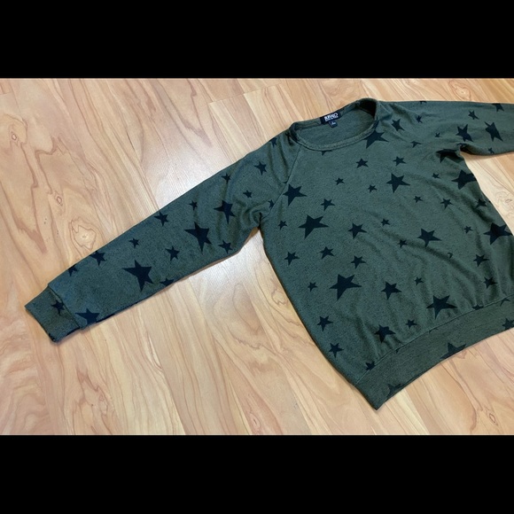 Women’s Buffalo David Bitton Olive Green Long Sleeve Crewneck Shirt S - Picture 3 of 9